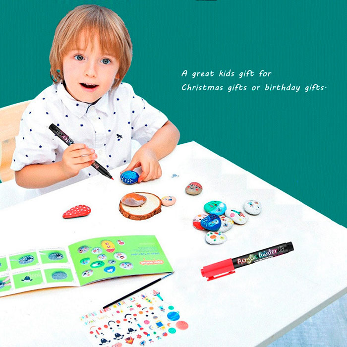 AcrylicMarkers, markere acrilice (set de 24 bucăți) - Image 4