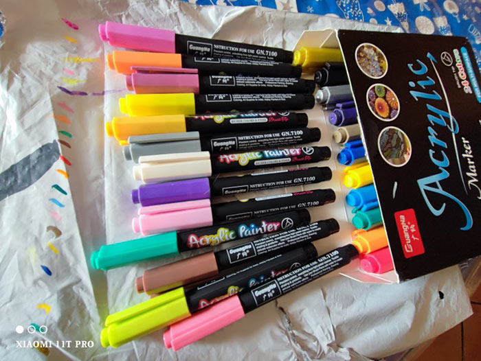 AcrylicMarkers, markere acrilice (set de 24 bucăți) - Image 9