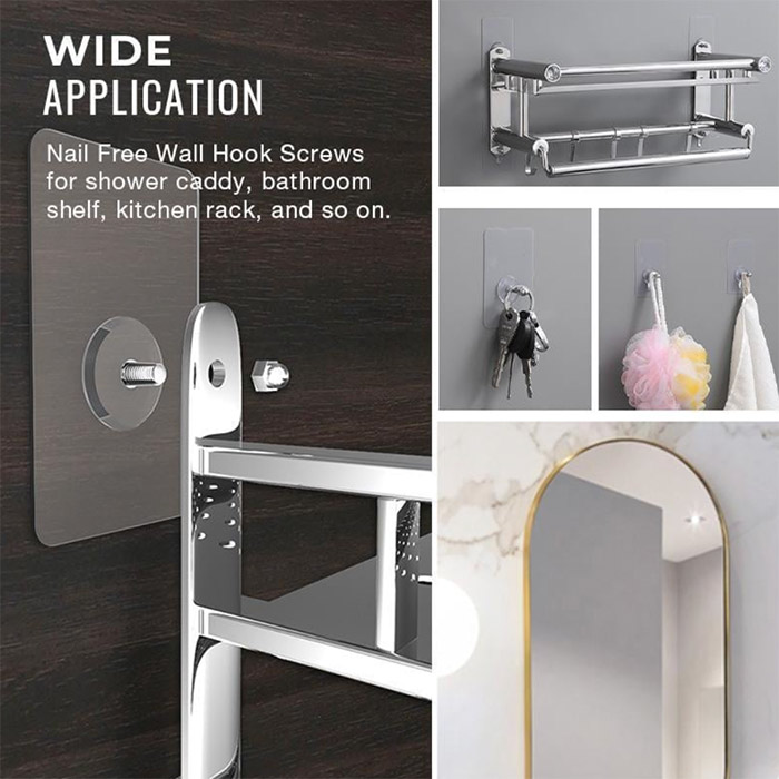AdhesiveHooks, agățătoare autoadezivă (set de 10 bucăți) - Image 9