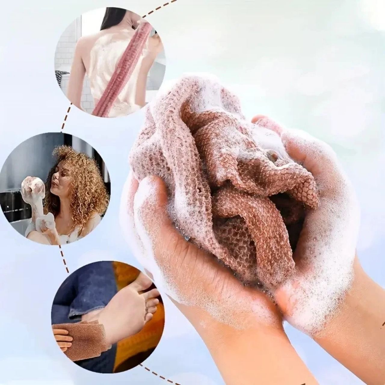 AfricanSponge, gel de duș și cârpă de îngrijire - Image 3