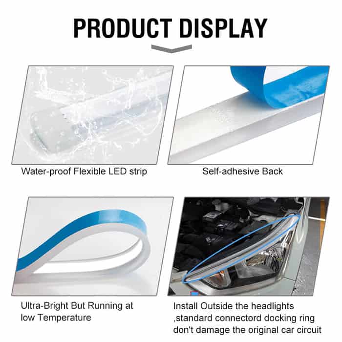 AngelLux, bandă autoadezivă cu lumini LED (set de 2 buc) - Image 6