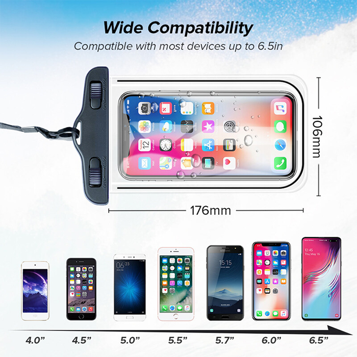 AquaBag, husă transparentă și impermeabilă pentru telefon - Image 5