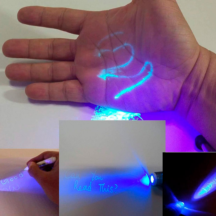 BallpointPen, stilou magic invizibil cu lumină UV (1+1 GRATIS) - Image 8