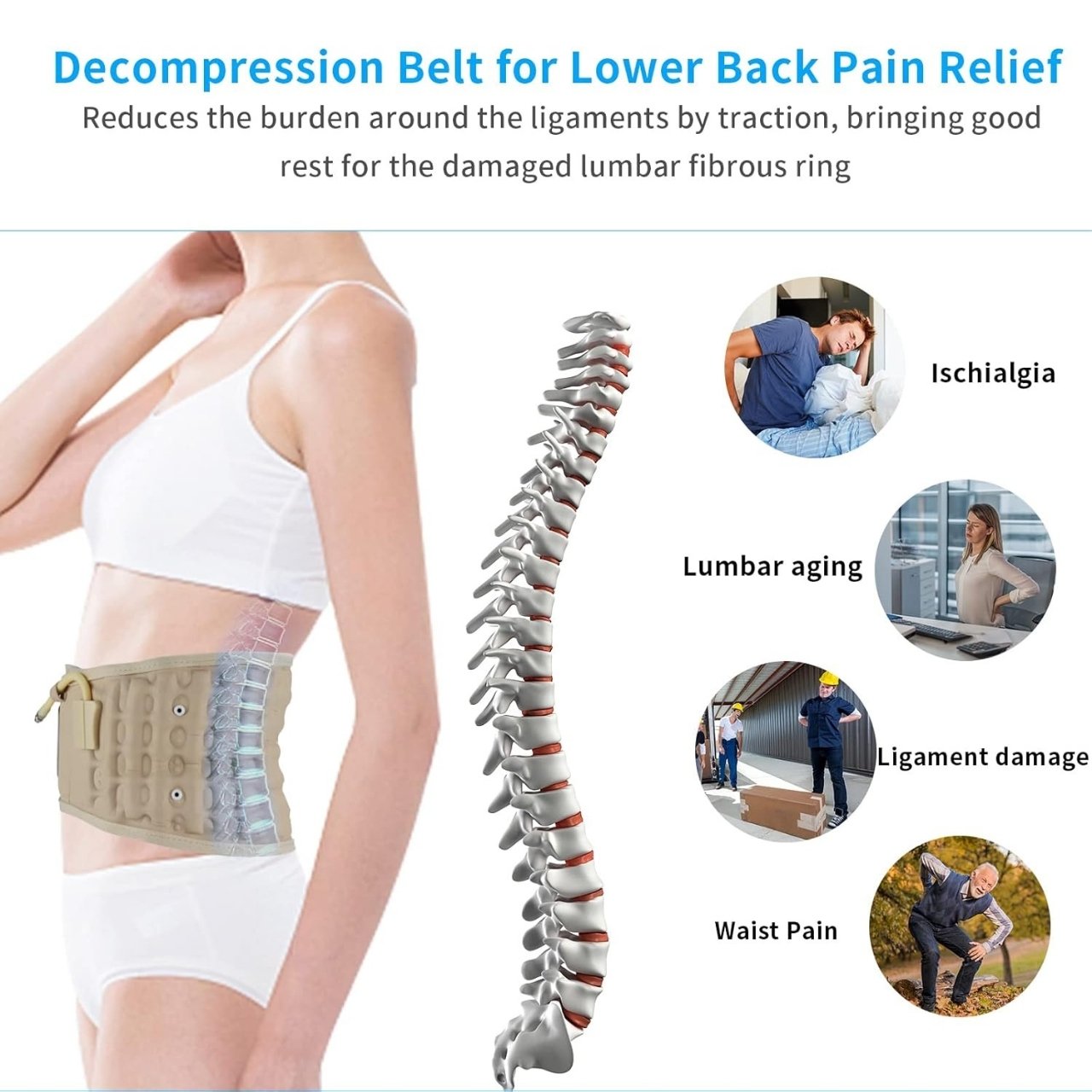 BeltBrace, centura care ajută la ameliorarea disconfortului lombar - Image 2