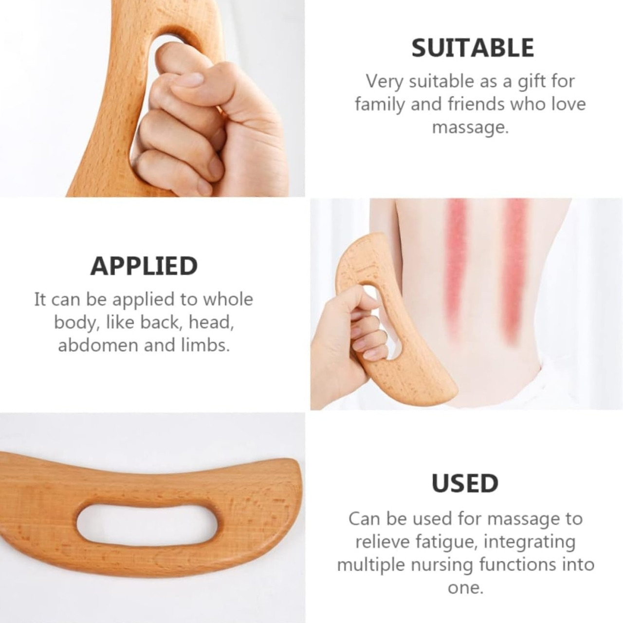 BodyGuaSha, un instrument de masaj din lemn pentru relaxarea totală a corpului - Image 9