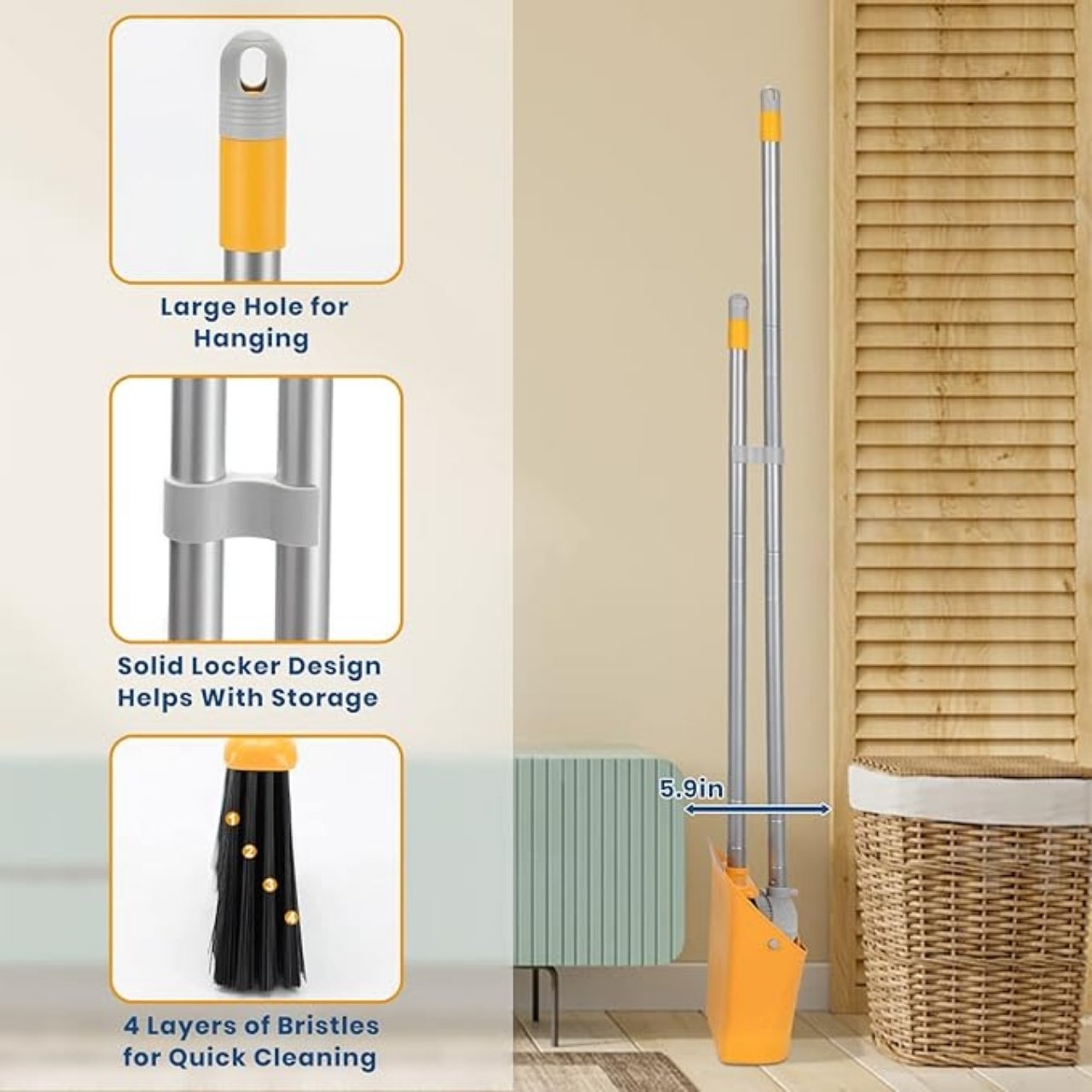 Broom, setul inovator de mătură și făraș - Image 2