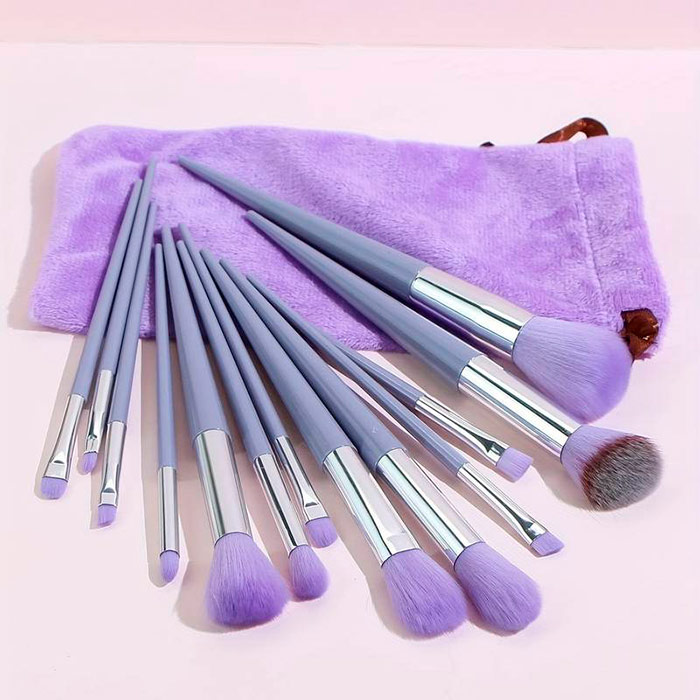 BrushSet, set de 13 pensule de machiaj cu husă de transport - Image 4