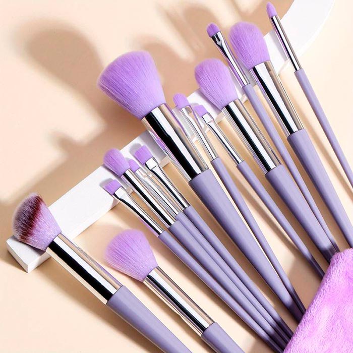 BrushSet, set de 13 pensule de machiaj cu husă de transport - Image 5