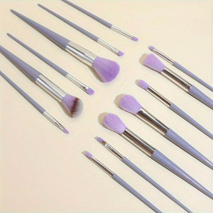 BrushSet, set de 13 pensule de machiaj cu husă de transport - Image 7