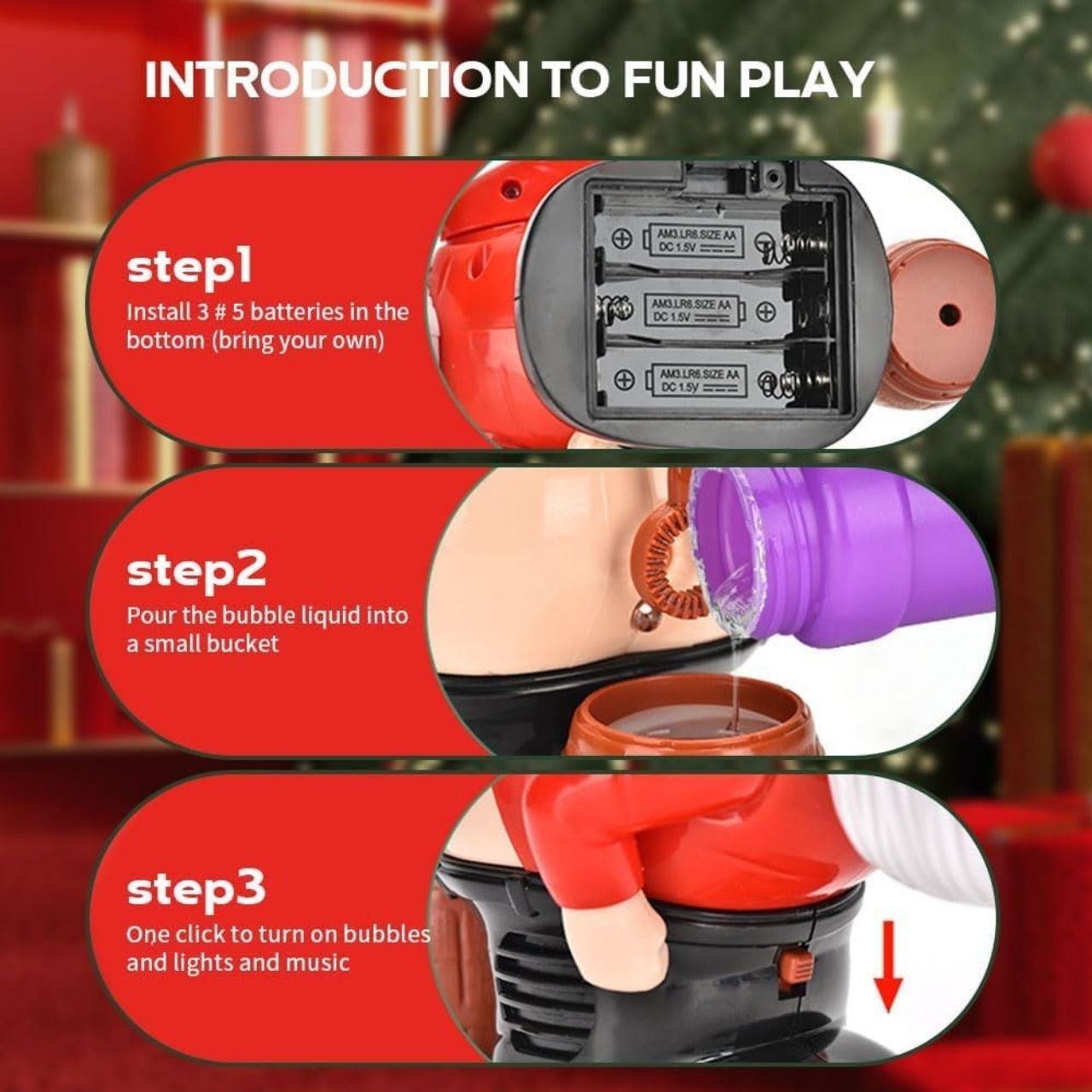Baloane, lichid pentru baloane de săpun pentru jucăria BlowSanta - Image 3