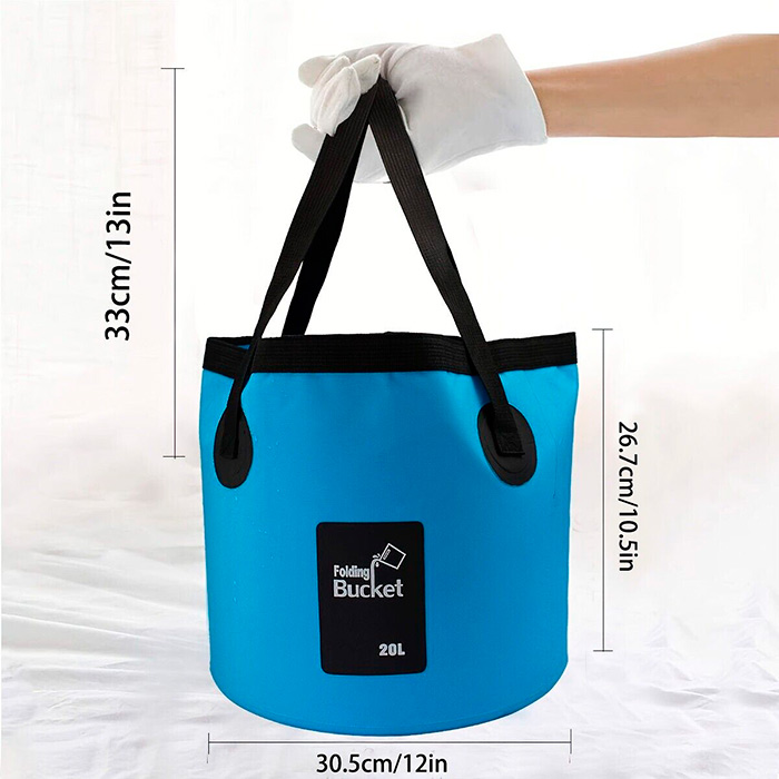 Bucket, geantă de apă rezistentă și pliabilă (20 litri) - Image 2