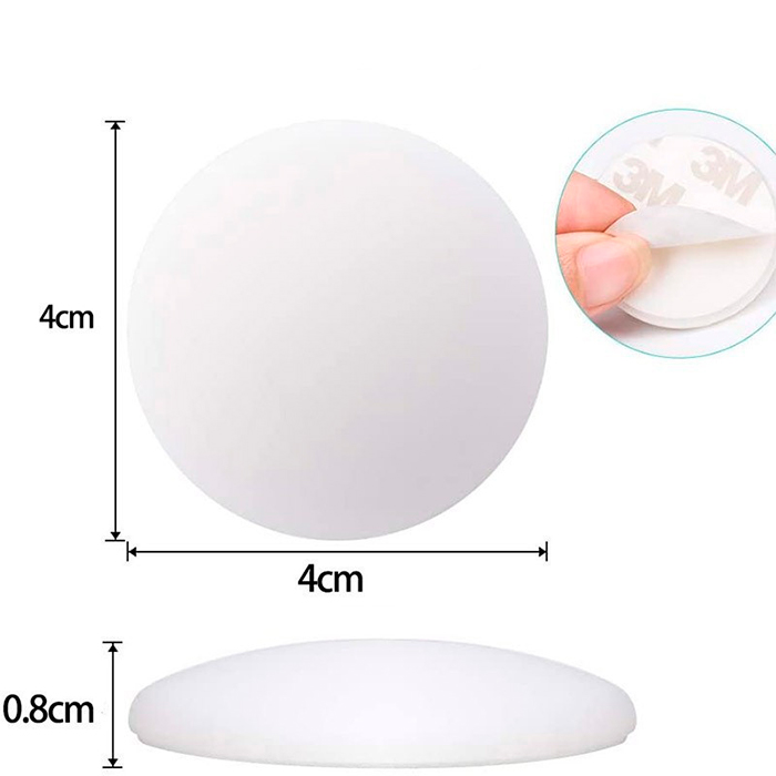 BumperStop, protector de perete autoadeziv din silicon (set de 10 buc.) - Image 2
