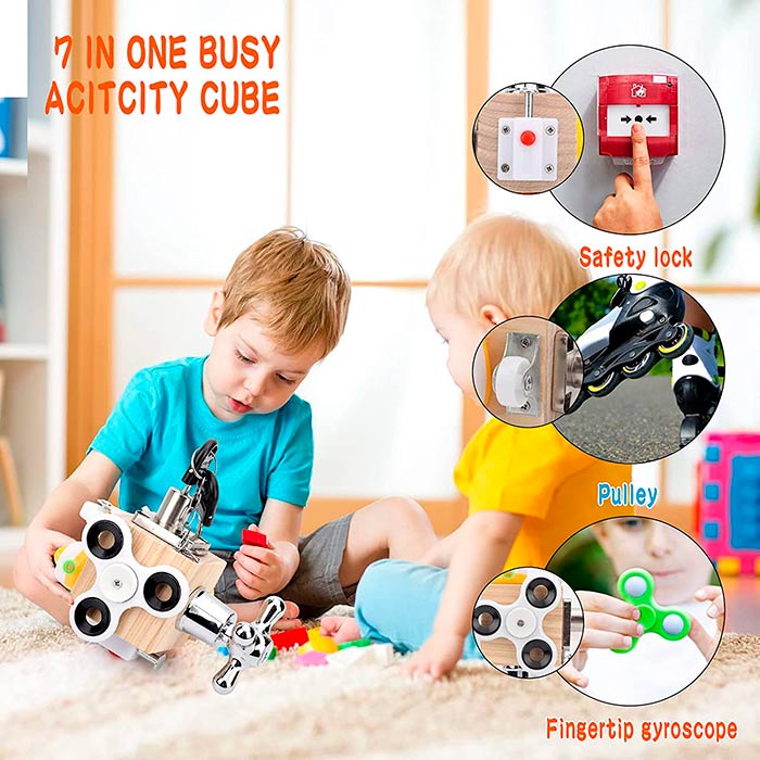 BusyCube, o jucărie didactică 7 în 1 care stimulează toate domeniile dezvoltării copilului - Image 3