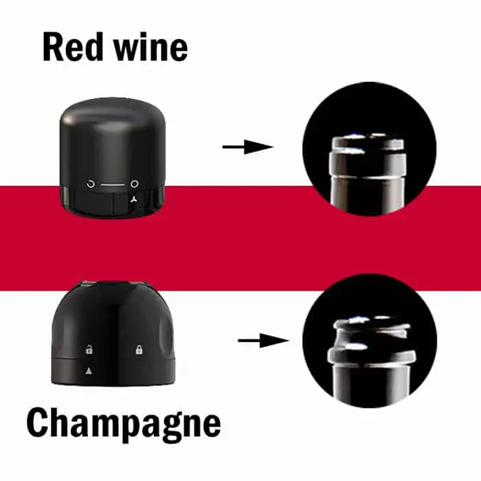 CapLock, dop vid pentru sticlă (1 pentru vin + 1 pentru șampanie) - Image 6