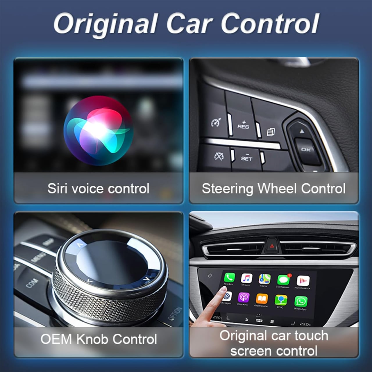 CarPlay, stick USB pentru conectivitate wireless a mașinii cu Apple CarPlay și Android Auto - Image 2