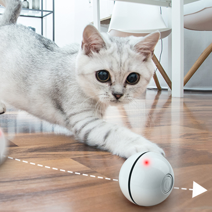 CatToy, jucărie pentru pisică sub forma unei mingiuțe ce își flutură penele - Image 10