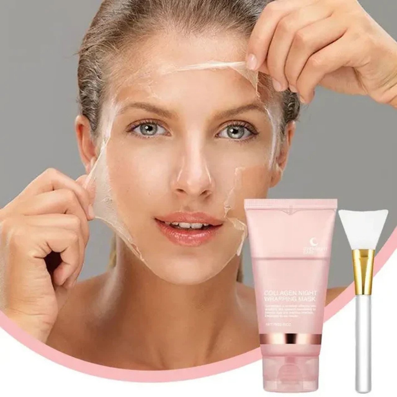 CollagenMask, mască de noapte cu colagen pentru față cu efect peel-off - Image 9