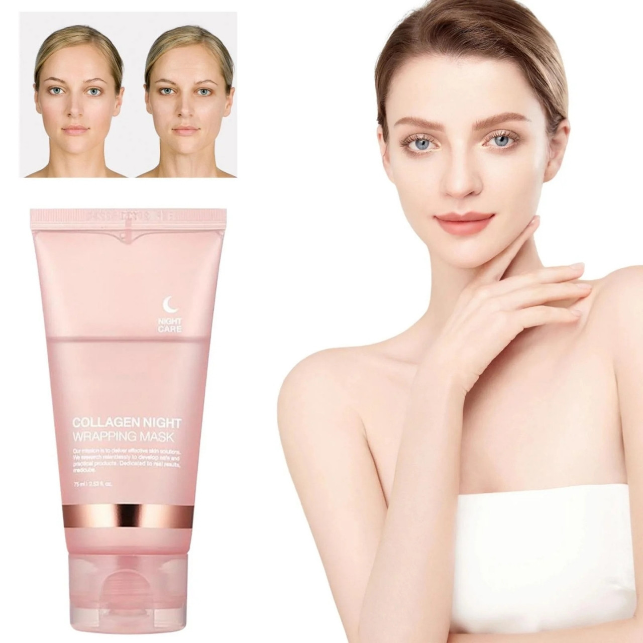 CollagenMask, mască de noapte cu colagen pentru față cu efect peel-off - Image 10
