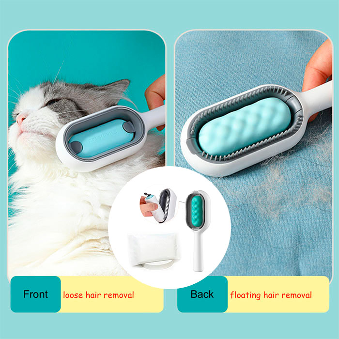 CombBundle, perie de îngrijire pentru animale de companie + 100 de lavete suplimentare pentru perie - Image 2