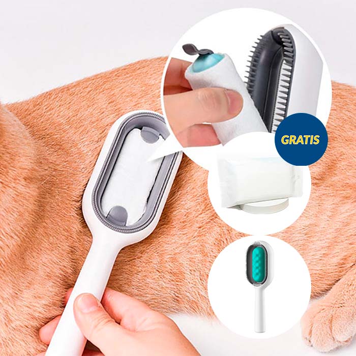 CombBundle, perie de îngrijire pentru animale de companie + 100 de lavete suplimentare pentru perie - Image 6