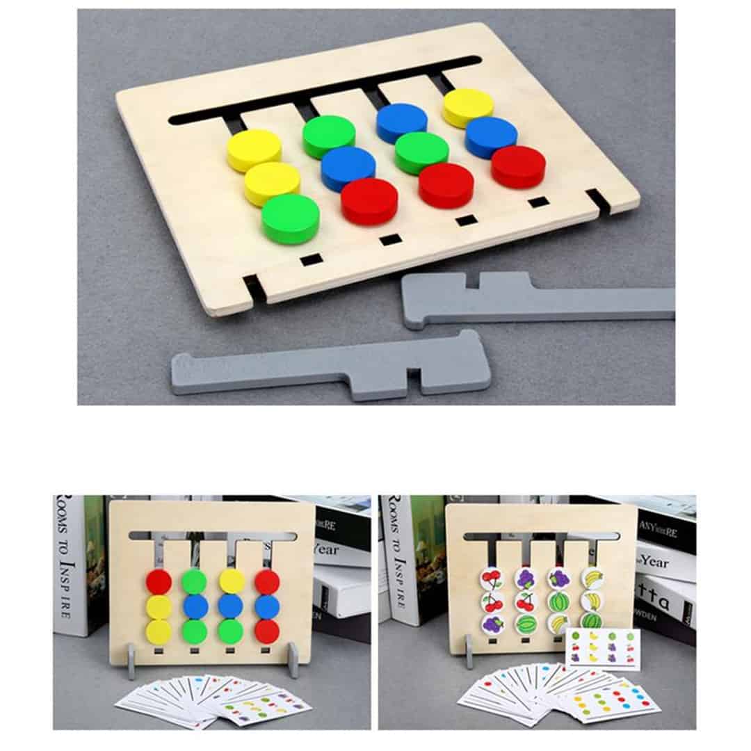 CombinationGame, puzzle din lemn pentru dezvoltarea gândirii logice (36 de sarcini) - Image 4