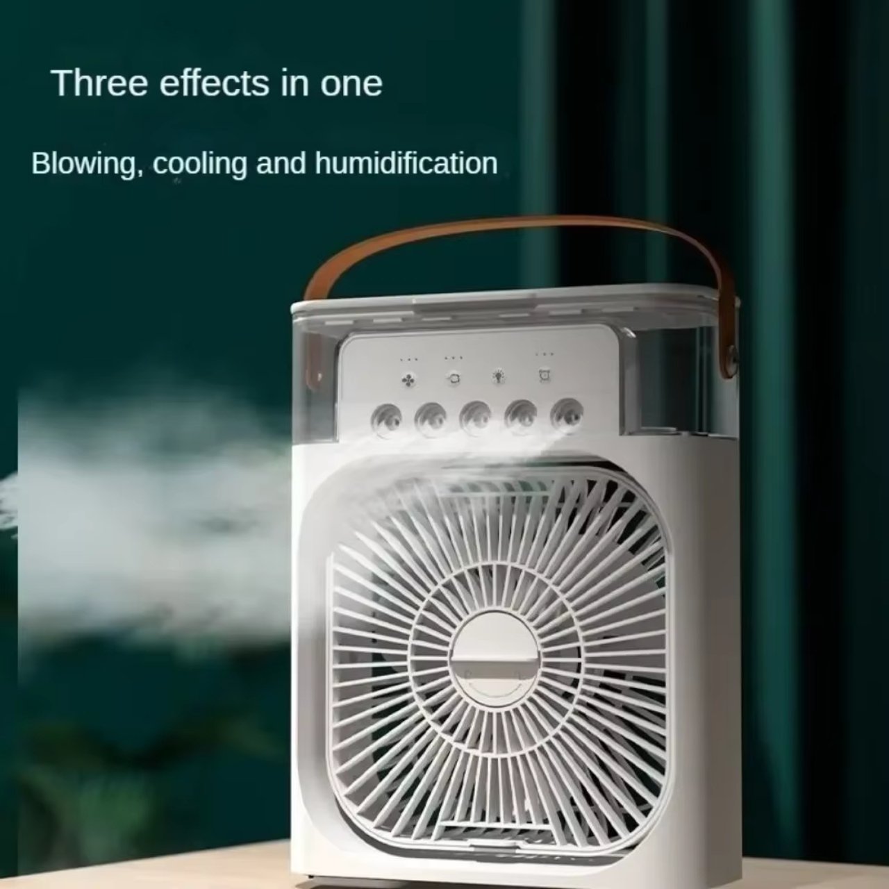 Coolio, ventilator portabil 3 în 1 cu funcție de umidificare, lumină LED și răcire - Image 2