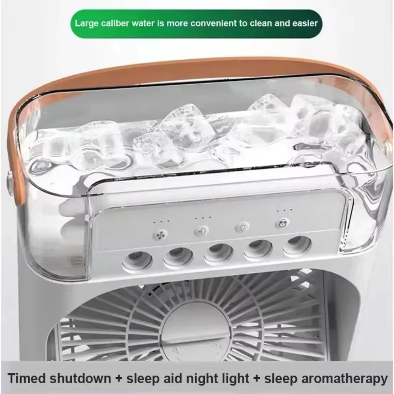 Coolio, ventilator portabil 3 în 1 cu funcție de umidificare, lumină LED și răcire - Image 5