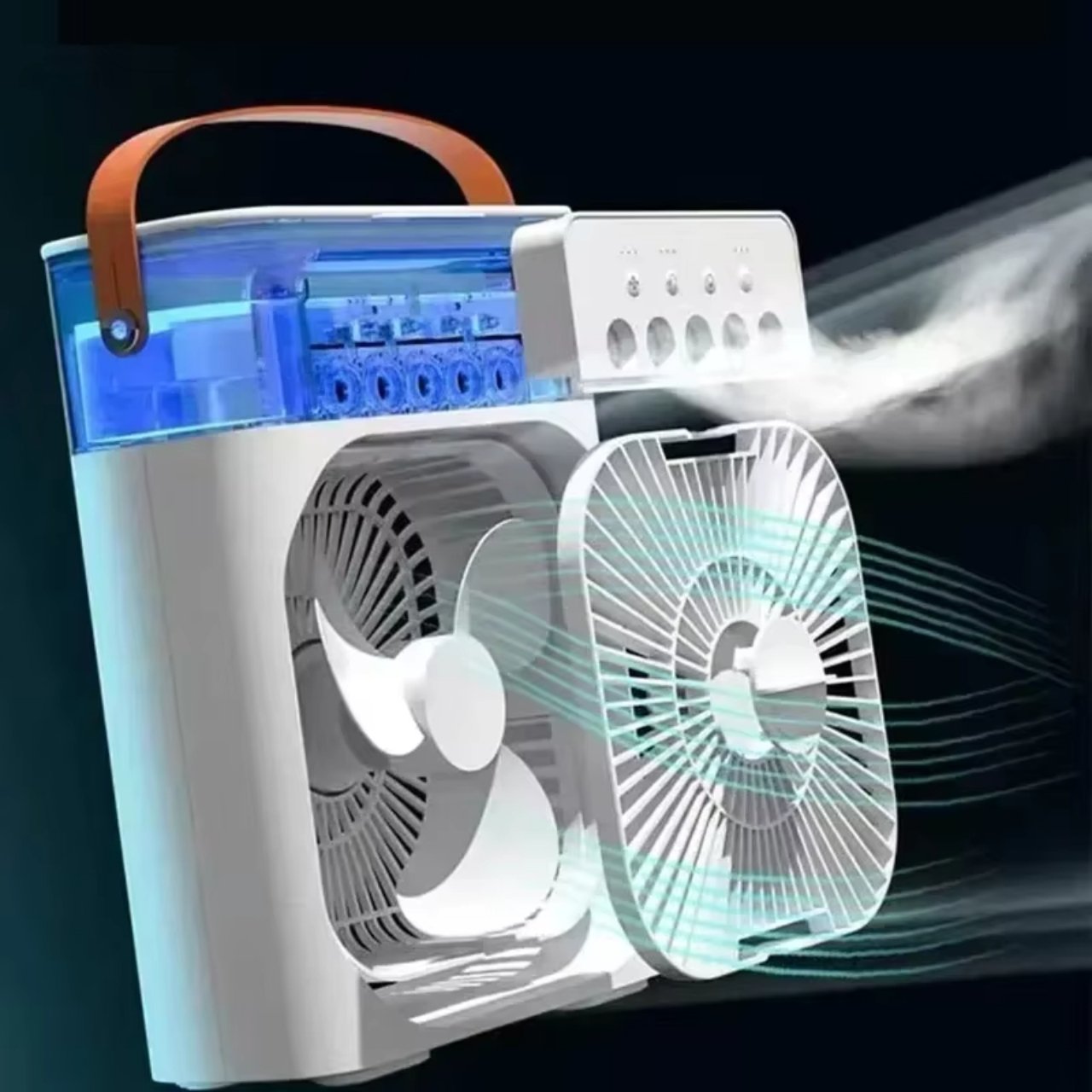 Coolio, ventilator portabil 3 în 1 cu funcție de umidificare, lumină LED și răcire - Image 7