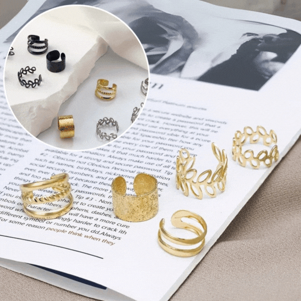 CuffEar, set de 5 cercei fără piercing - Image 2