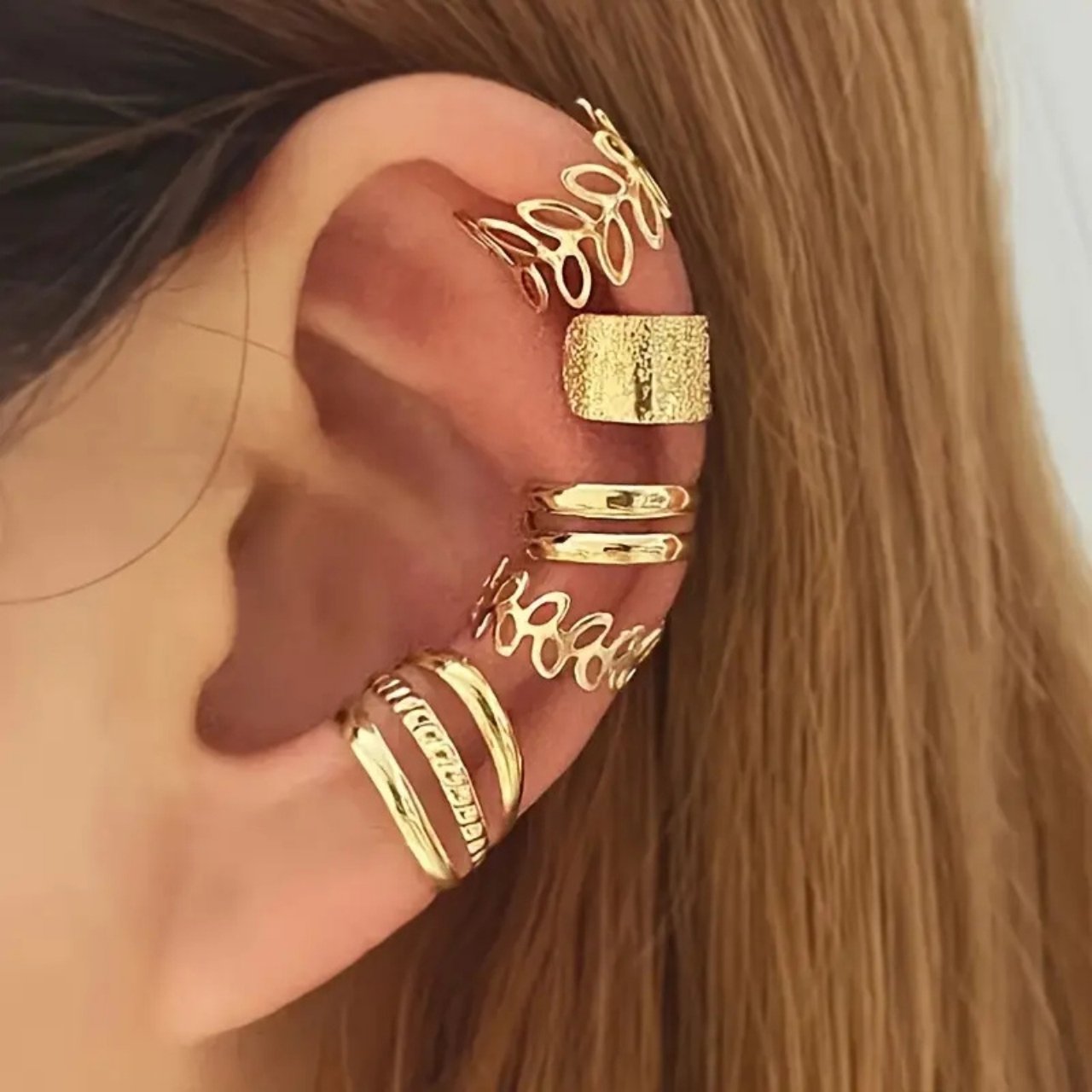 CuffEar, set de 5 cercei fără piercing - Image 3