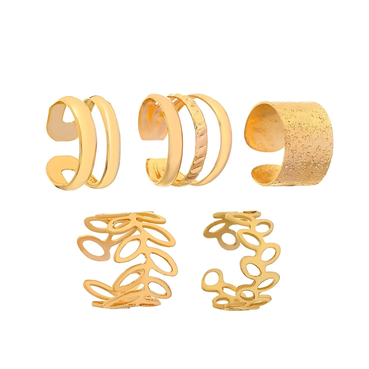 CuffEar, set de 5 cercei fără piercing - Image 4