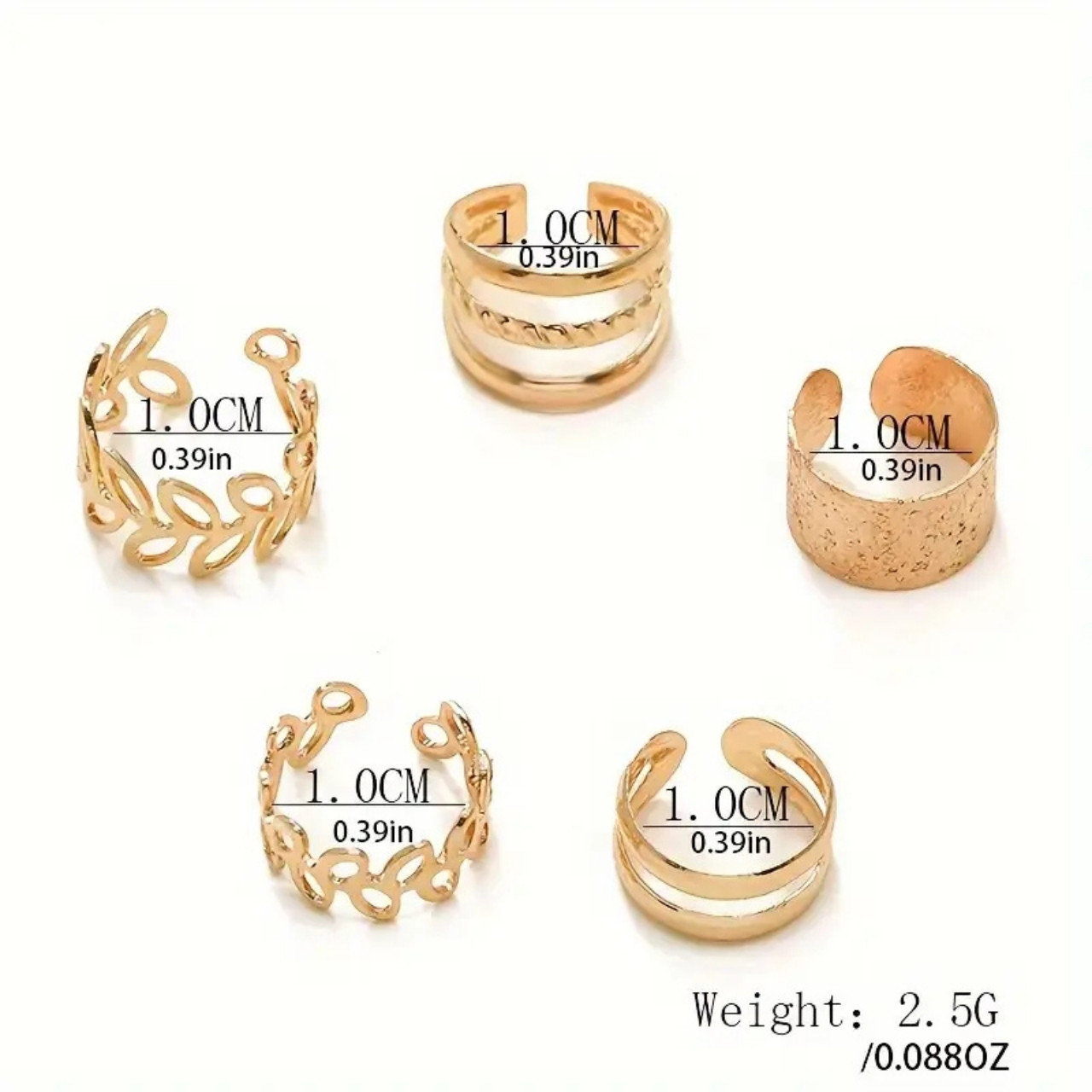 CuffEar, set de 5 cercei fără piercing - Image 5