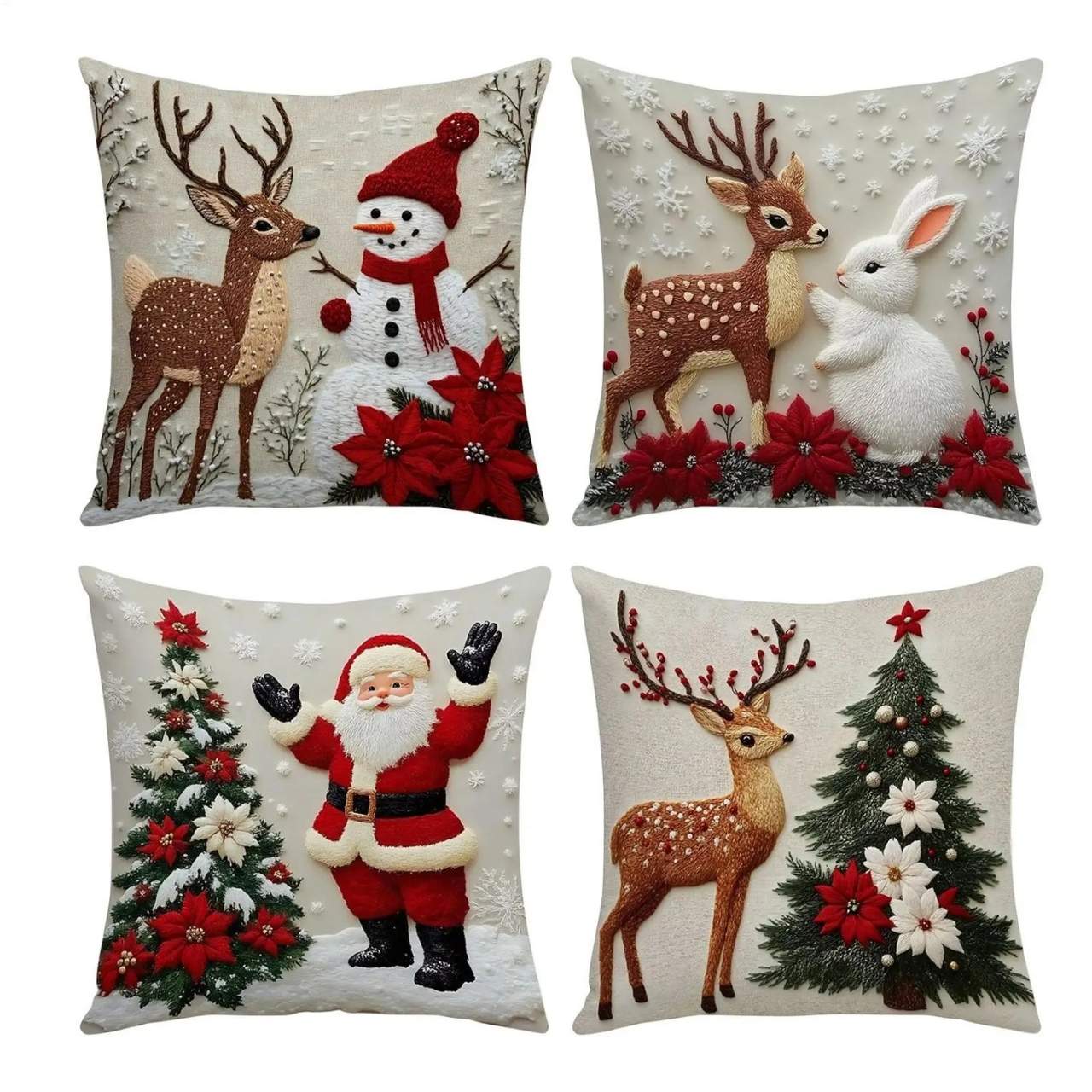 CutePillows, fețe de pernă de Crăciun (4 bucăți) - Image 5