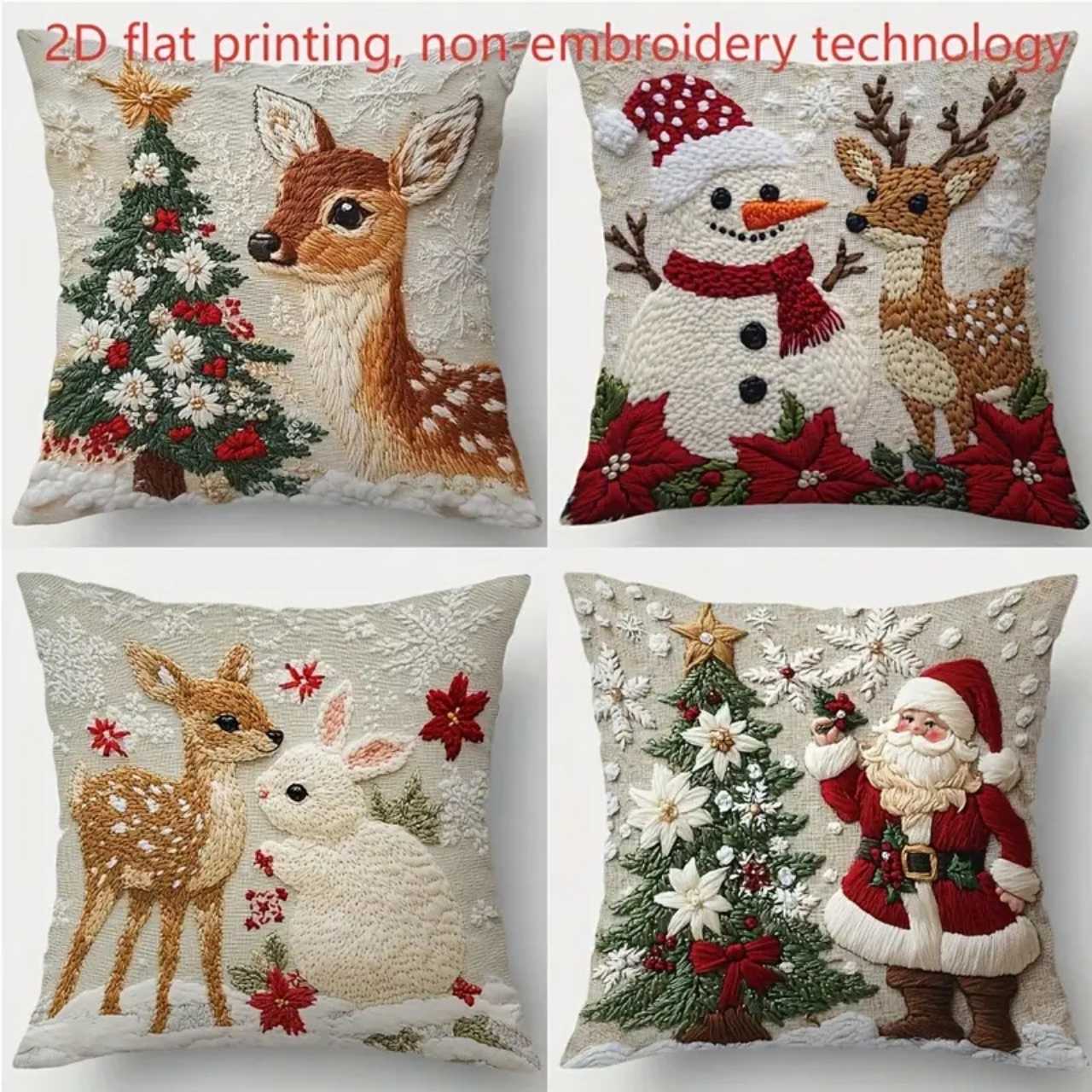 CutePillows, fețe de pernă de Crăciun (4 bucăți) - Image 7