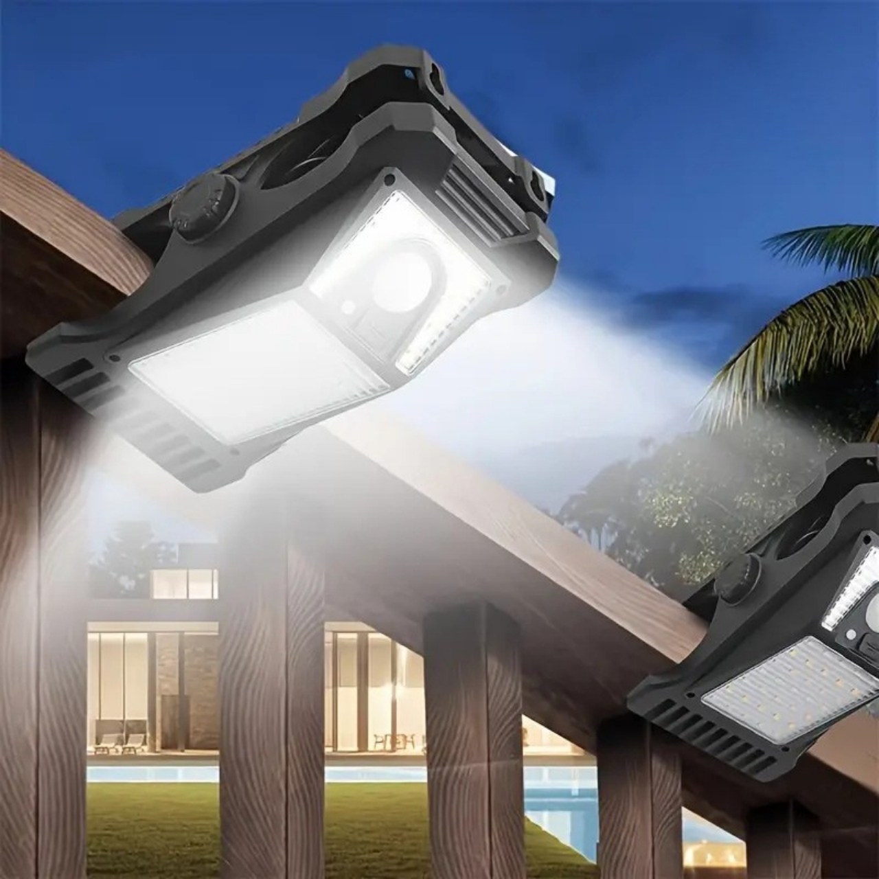 DeckClip, Lampa Solar pentru Grădină cu Clips și Senzor de Mișcare - Image 2