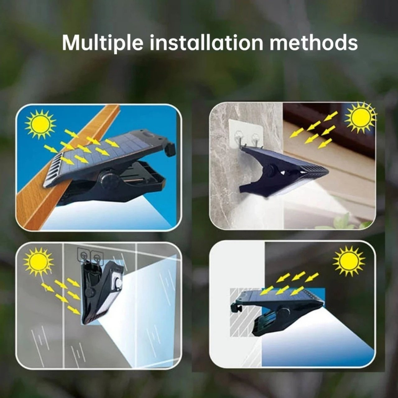 DeckClip, Lampa Solar pentru Grădină cu Clips și Senzor de Mișcare - Image 6
