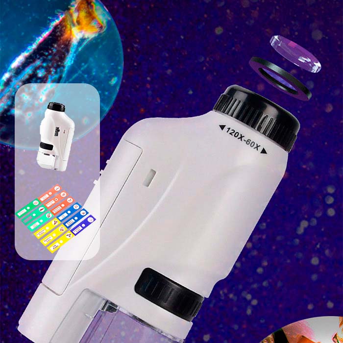 DiscoverBundle, microscop portabil pentru copii + set de 12 plăcuțe de observație - Image 5