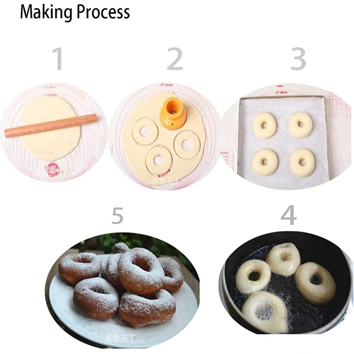 DonutModels, set de 3 forme unice pentru gogoși, fursecuri și alte dulciuri - Image 10
