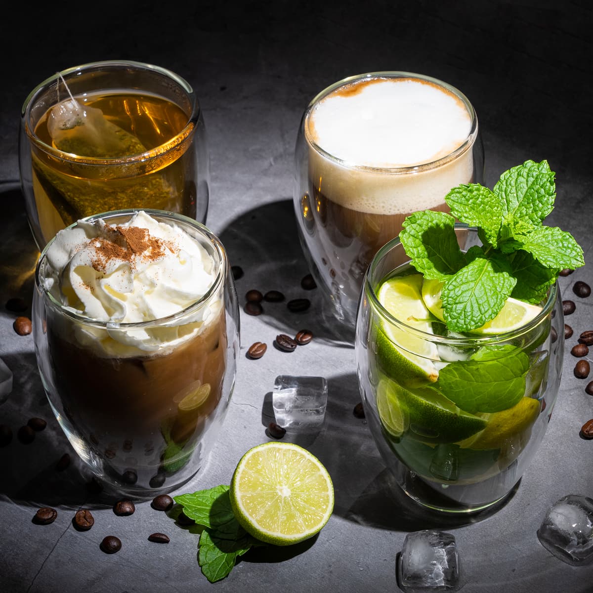 DoubleCups, borcane cu pereți dubli (4 buc.) - Image 4