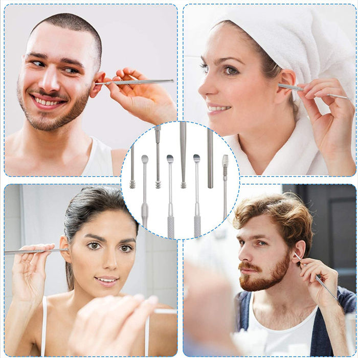 EarCleaningKit, set de 7 piese cu accesorii pentru curățarea sigură a urechilor - Image 8