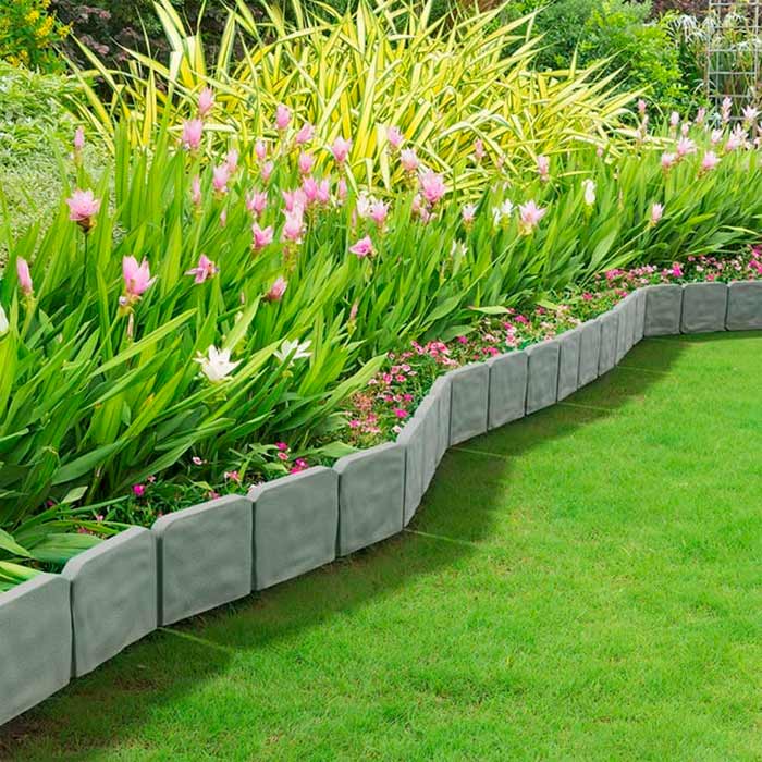 Edges, bordură decorativă pentru grădină și plante ornamentale (10 bucăți) - Image 7
