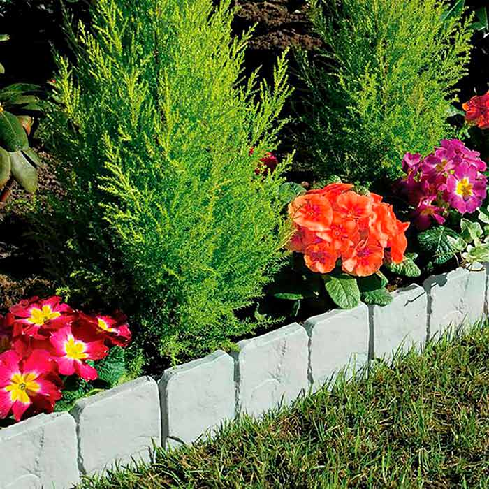 Edges, bordură decorativă pentru grădină și plante ornamentale (10 bucăți) - Image 8