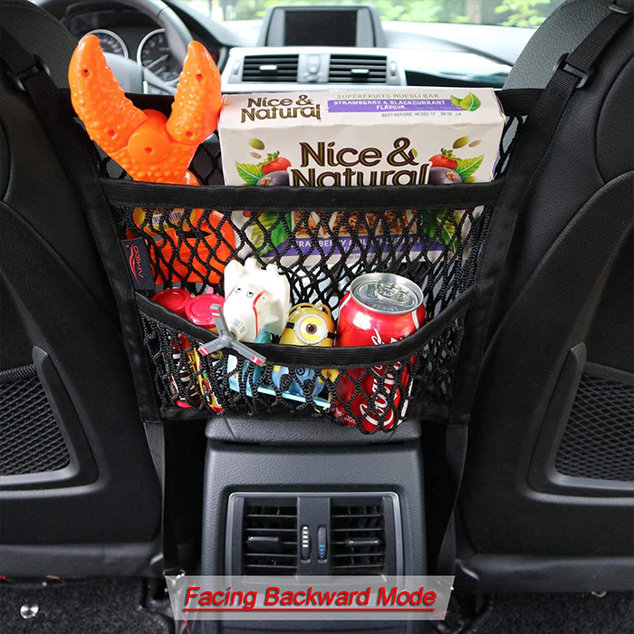ElasticNet, compartimentare auto din plasă cu 2 buzunare adăugate - Image 6