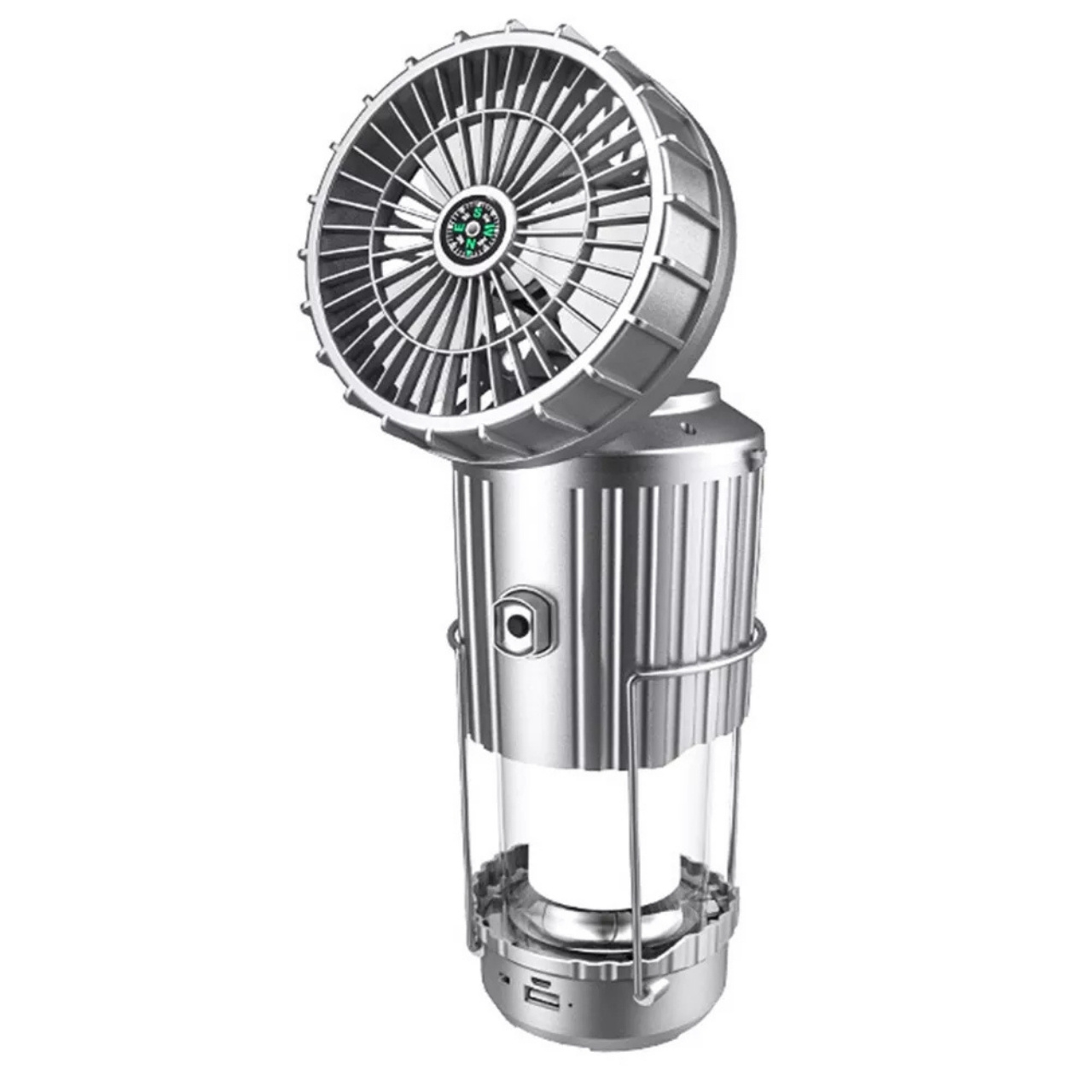 Fan, lampă LED solară multifuncțională 5 în 1 cu ventilator - Image 2