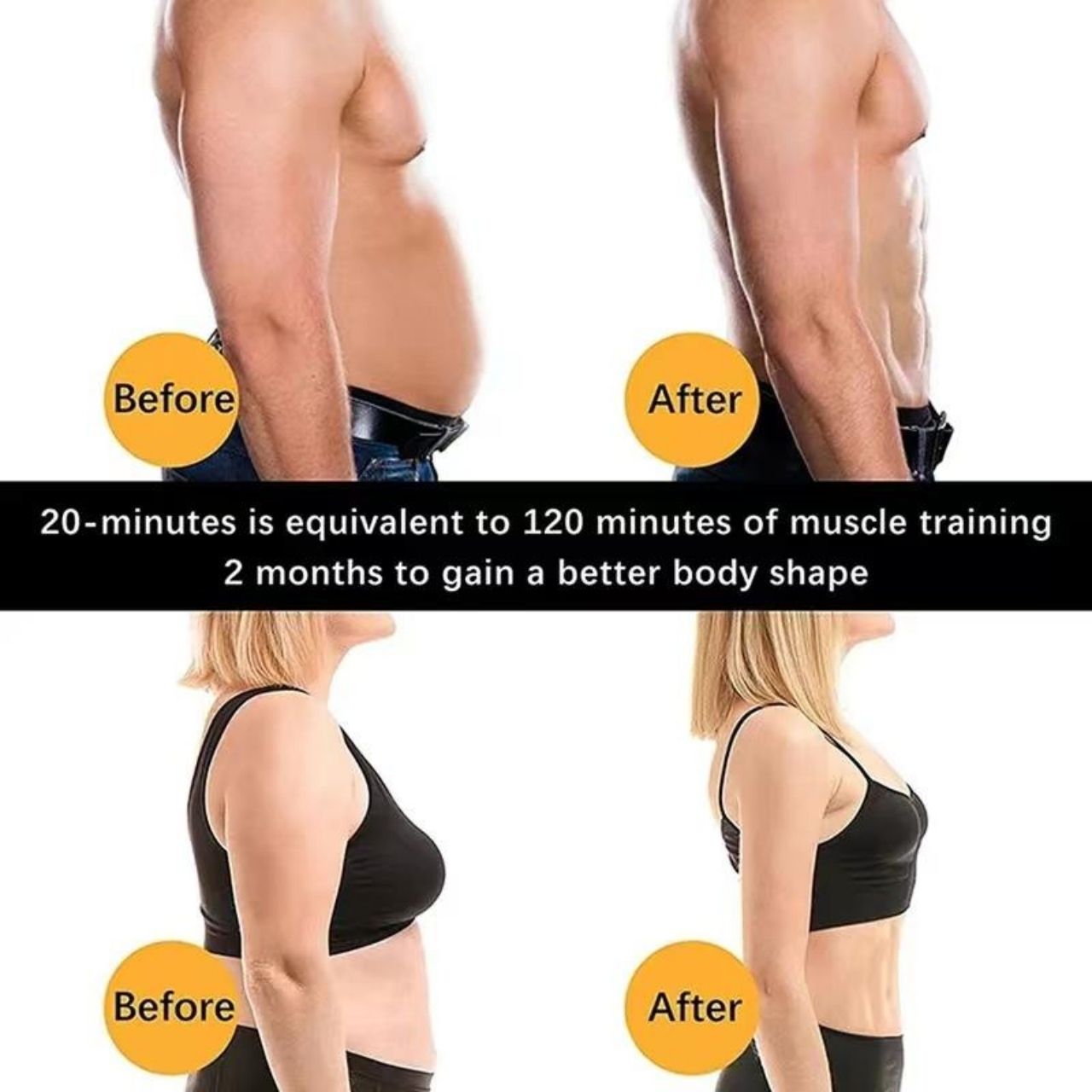 FitnessBelt, centură de stimulare a mușchilor abdominali - Image 4