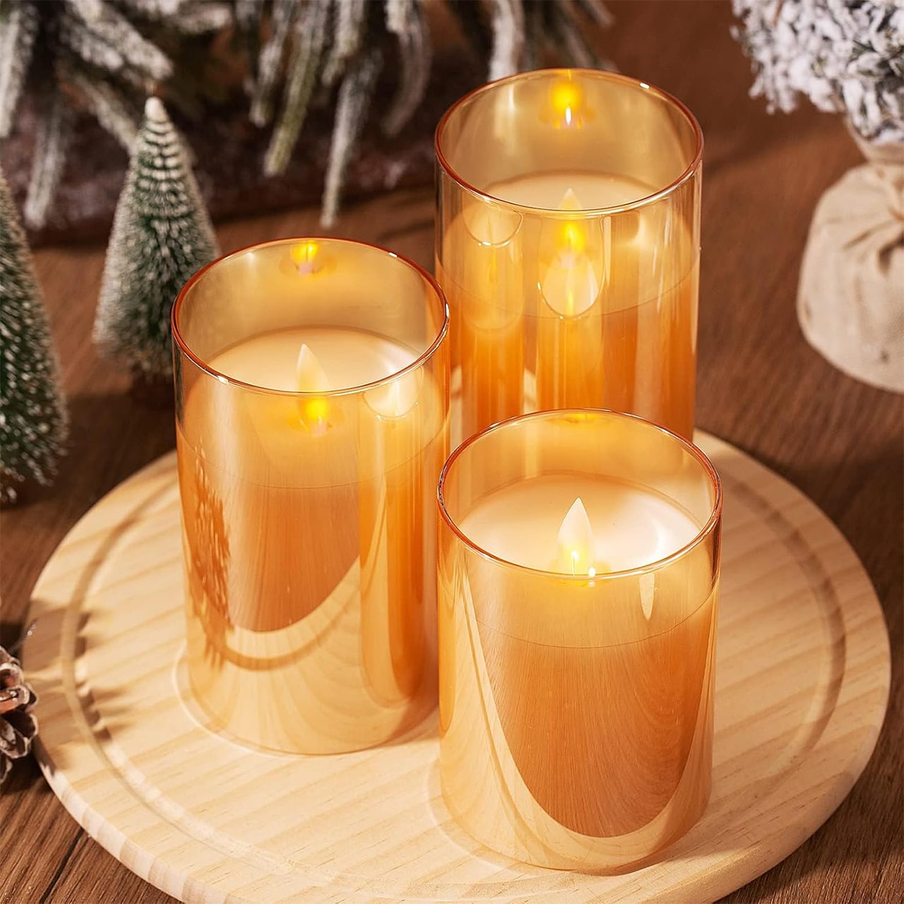 FlickCandles, set de lumânări decorative elegante (3 piese) - Image 4