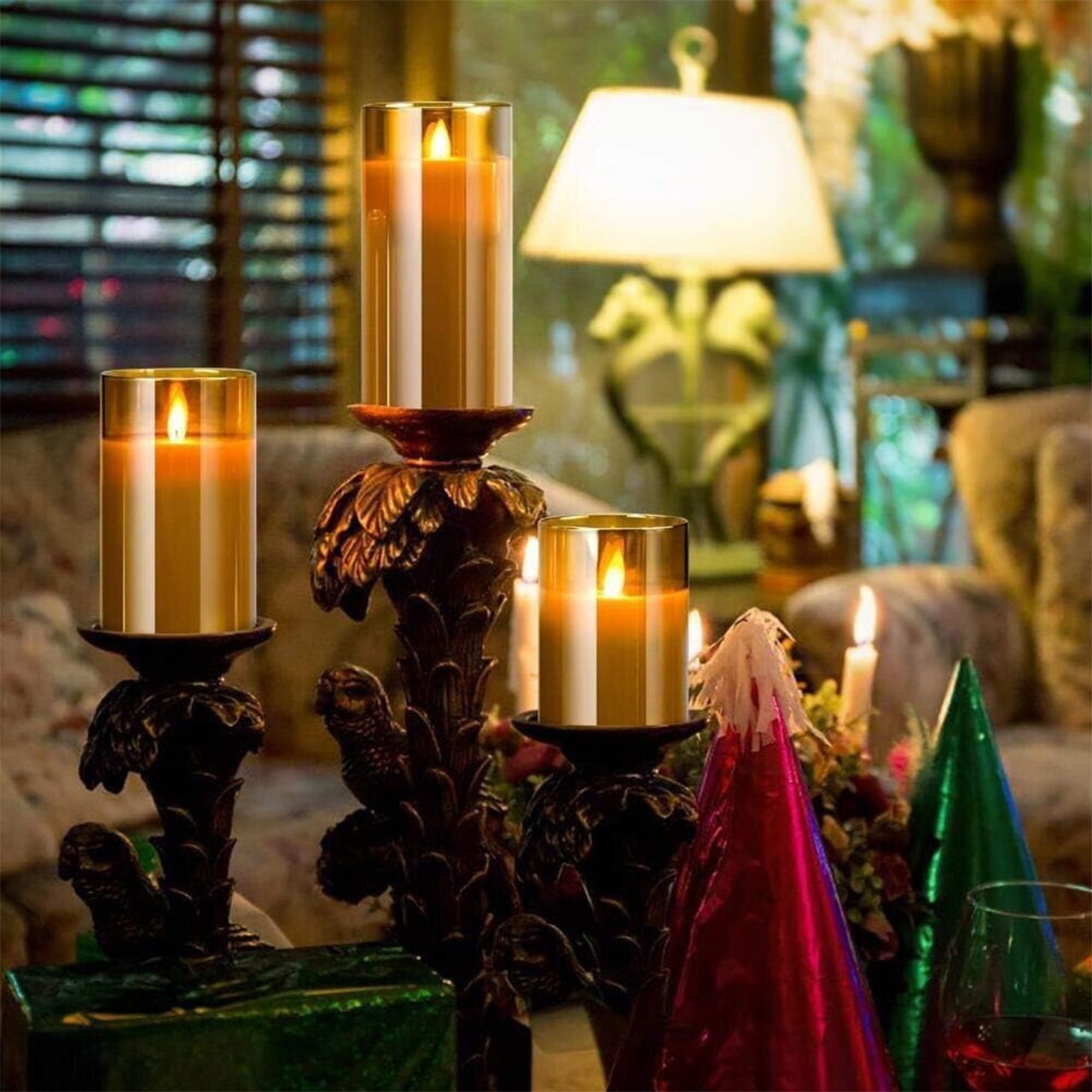 FlickCandles, set de lumânări decorative elegante (3 piese) - Image 6