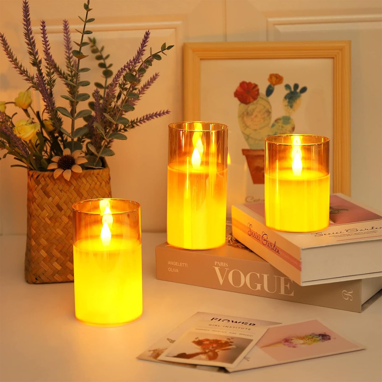 FlickCandles, set de lumânări decorative elegante (3 piese) - Image 7