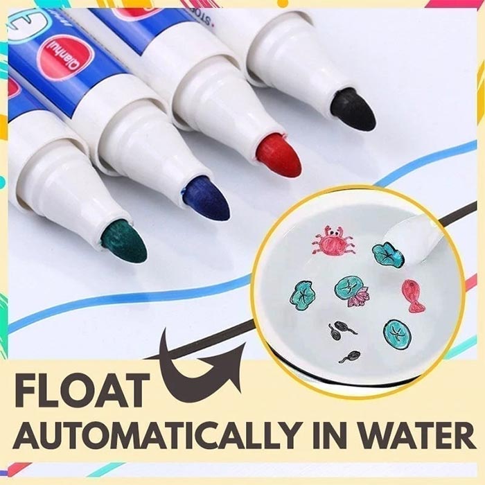 FloatPens, markerele magice cu care desenați imagini drăguțe, care plutesc pe apă - Image 6