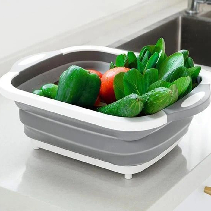 FoldableStrainer – sită pliabilă, recipient și tocător 3 în 1 - Image 3
